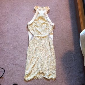 Cream lace dress
